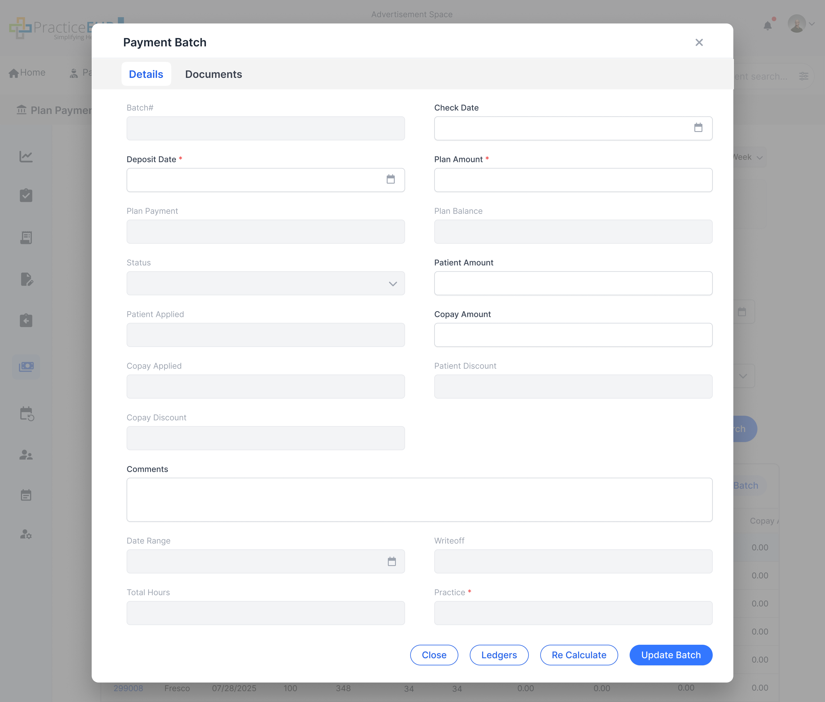 Batch Detail Screenshot